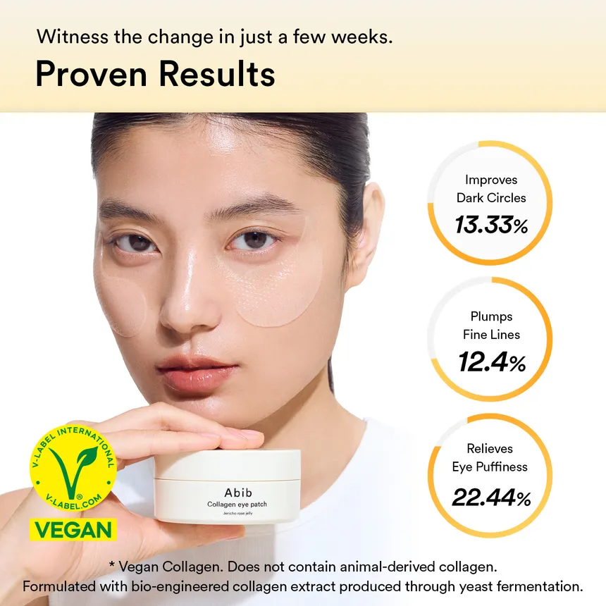 Abib COLLAGEN EYE PATCH JERICHO ROSE JELLY (60EA) 90G - Image 7