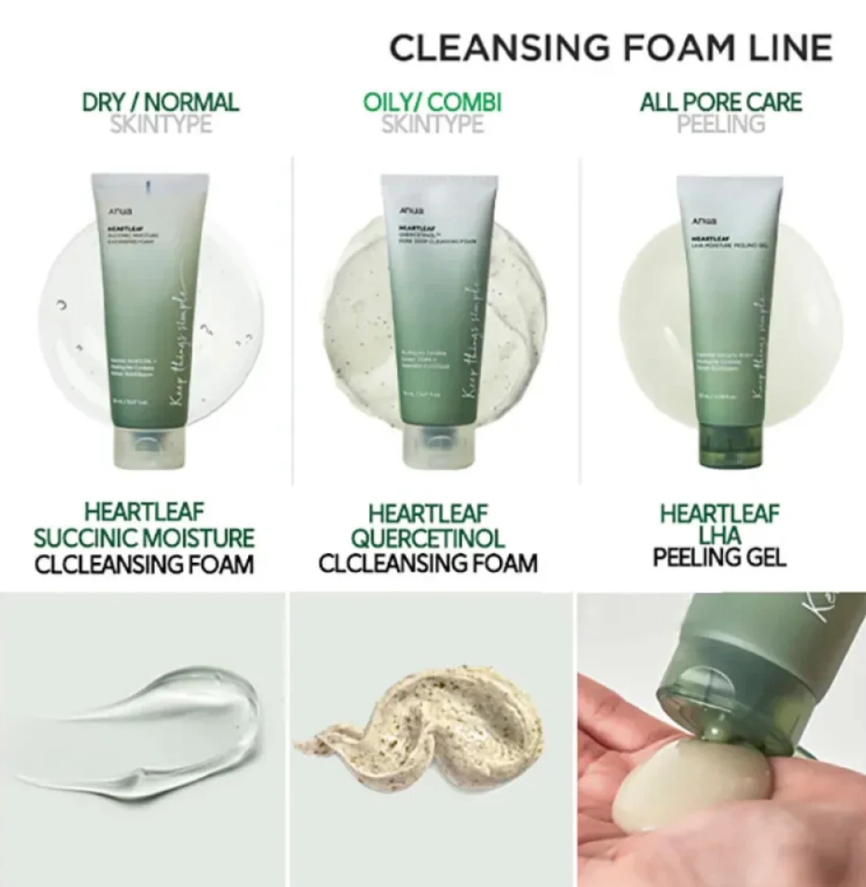 ANUA Heartleaf Succinic Moisture Cleansing Foam 150mL - Image 6