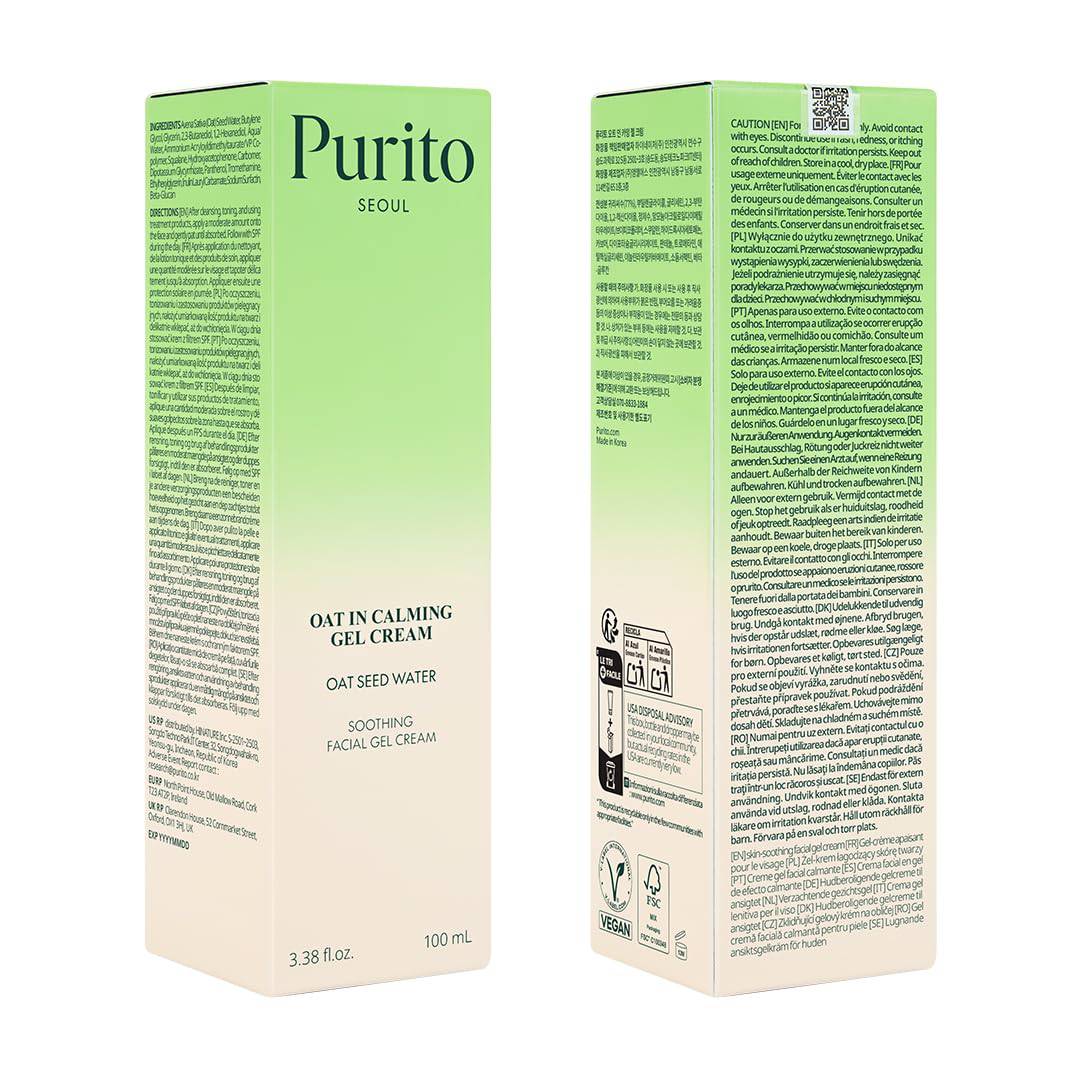 PURITO SEOUL Oat-In Calming Gel Cream 100mL - Image 9